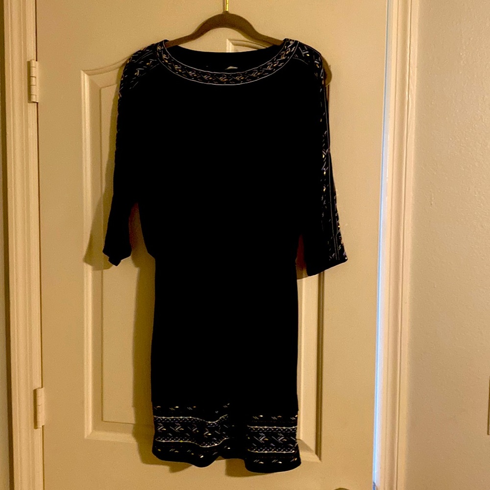 Party/evening dress.  Black beautiful trim.